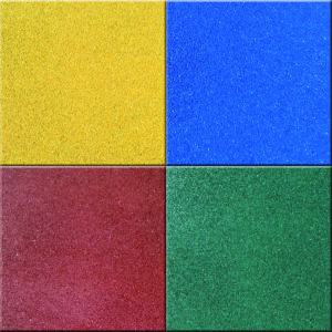 Цветные резиновые плитки